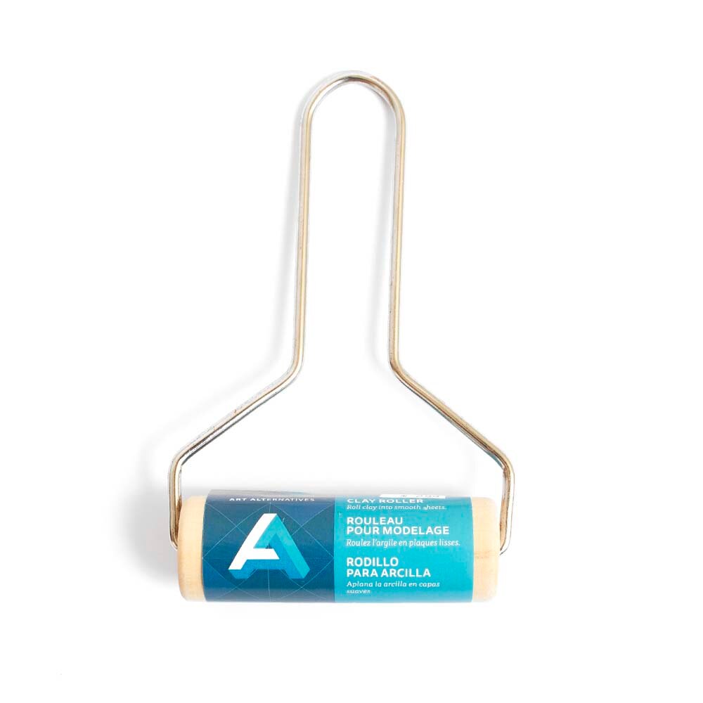 Art Alternatives, Craft Supplies, Ceramic, Art & School, 3.5", Ceramic Tool, Wooden, Clay Roller, 406319